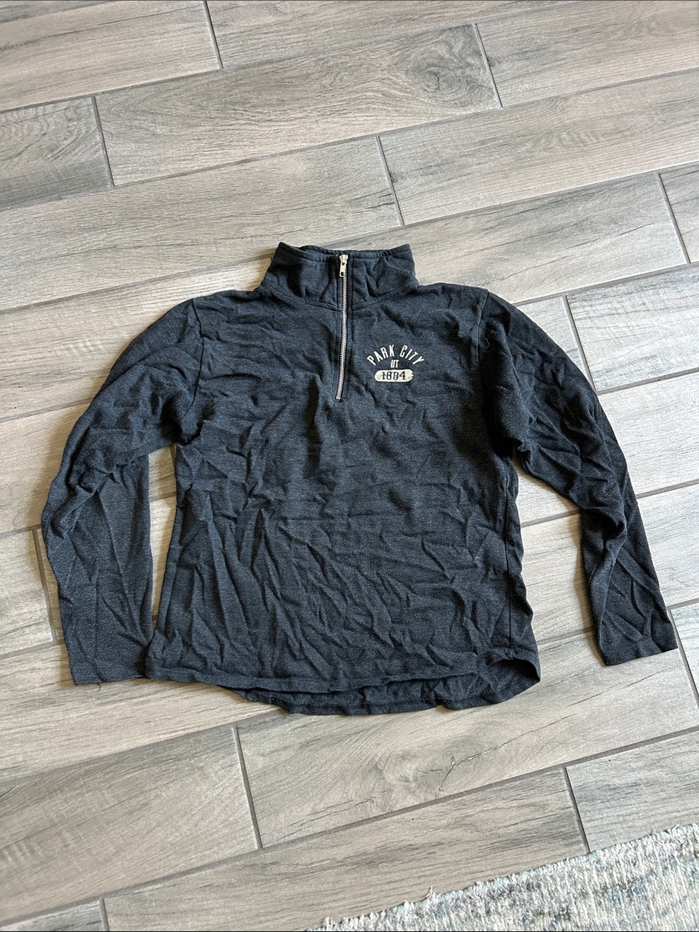 Park City 1/4 Zip Pullover Sweatshirt - Charcoal